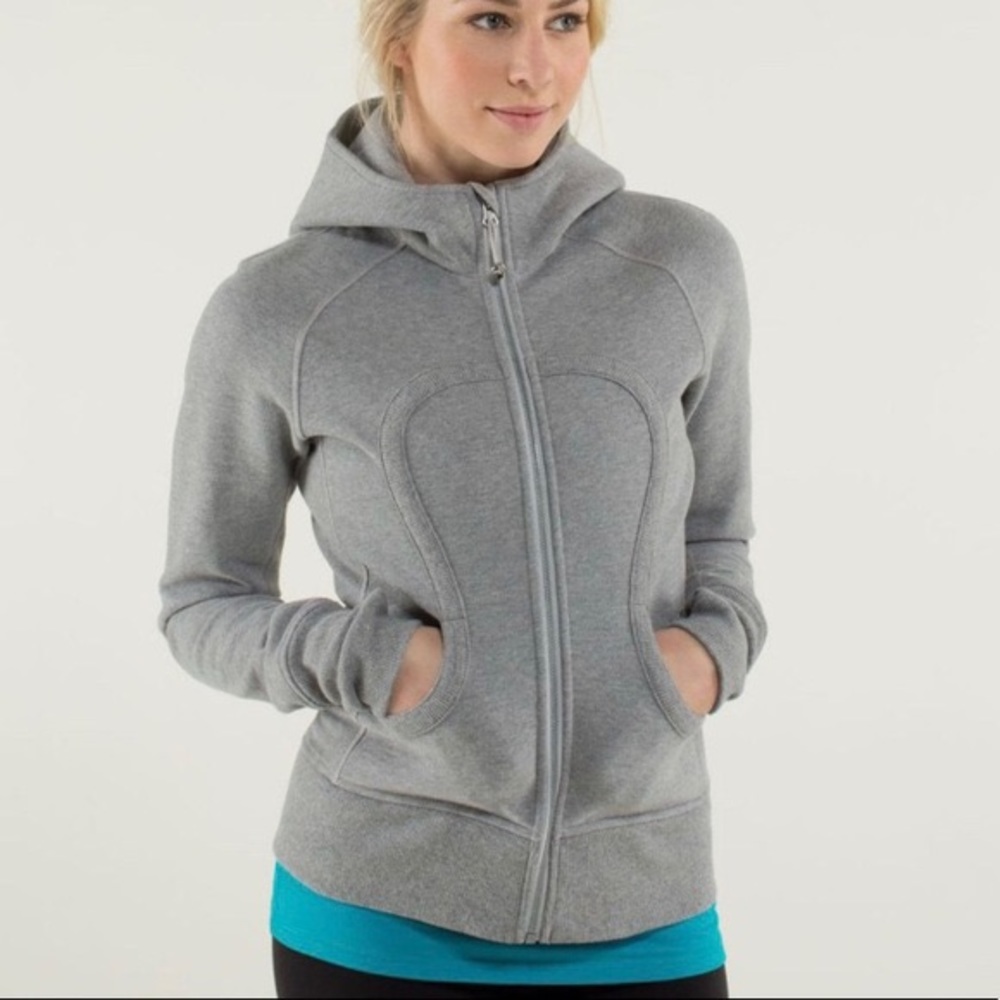 Gray zip up hoody